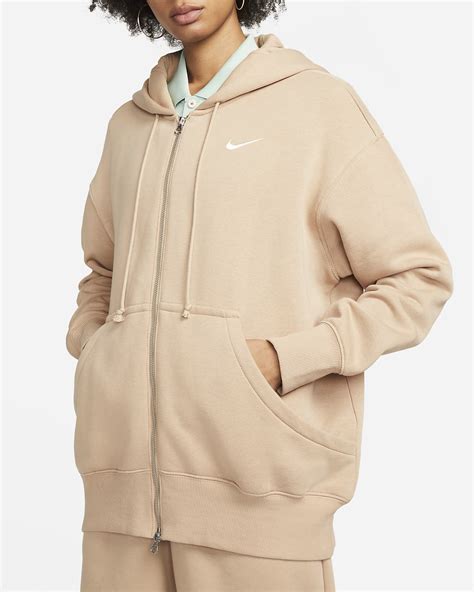 nike damen hoodie mit reißverschluss|Nike Sportswear Phoenix Plush bequemer Oversize.